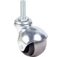 Колесная опора мебельная TOR SCmt 20 (штырь, серая резина) 40 мм. 1027289