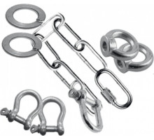 Комплект крепежа POLIMER GROUP для мусоропровода (цепь+ скоба+карабин) AM1