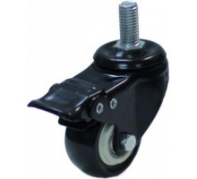 Колесная опора аппаратная MFK-TORG 4064040 черная резина болт. крепление М10 40мм с тормозом 4064040 М10