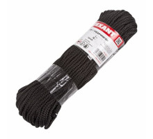 Шнур плетеный REXANT 77-1551-1 с сердечником 5мм 50м (черный)