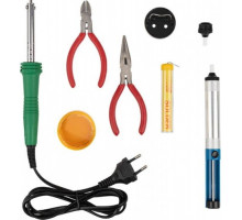 Набор для пайки REXANT П0166 №13 (паяльник 30вт, подставка, канифоль, припой, б 12-0166