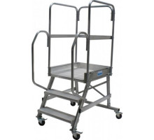 Лестница с платформой KRAUSE CORDA 3 ступени, передвижная 820013