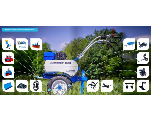 Бензиновый мотоблок НЕВА МБ2-КС (GB225) (7.5 л.с.)