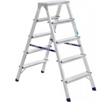 Стремянка алюминиевая АЛЮМЕТ AD 7205 5 ступеней двухсторонняя AD7205