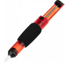 Вакуумный экстрактор припоя REXANT ПО0204 (оловоотсос), пластик, прозрачно-красный 12-0204