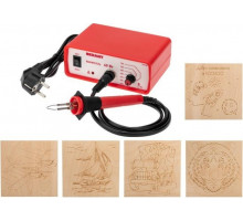 Набор для выжигания REXANT ДВ0929-2 «для мальчиков», выжигатель + 5 досок, 150х150 мм 12-0929-2