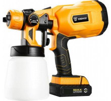 Краскопульт аккумуляторный DEKO DKSG20K2 20В, 1*2,0 Ач 063-4180