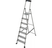 Стремянка алюминиевая KRAUSE MONTO GLOBUS 7 ступеней 125 мм 127198